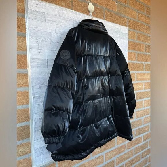 Arctic expedition liquid shine puffer coat with stand collar 2 X - Picture 9 of 15